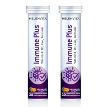 Helenvita Immune Plus Dietary Supplement Orange Flavor  2x20 αναβρ. δισκία -  στο Pharmeden.gr