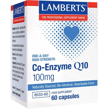 Lamberts Co-Enzyme Q10 100mg 60 caps - Συμπληρώματα Διατροφής στο Pharmeden.gr