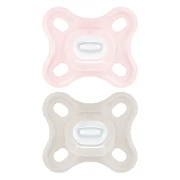 Mam Comfort Πιπίλα Σιλικόνη 0-3 μηνών Ροζ 126SG 2τμχ - Αξεσουάρ για Μωρά στο Pharmeden.gr
