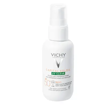 Vichy Capital Soleil UV-Clear Αντηλιακό Προσώπου κατά των Ατελειών SPF50 40ml - Δερμοκαλλυντικά στο Pharmeden.gr
