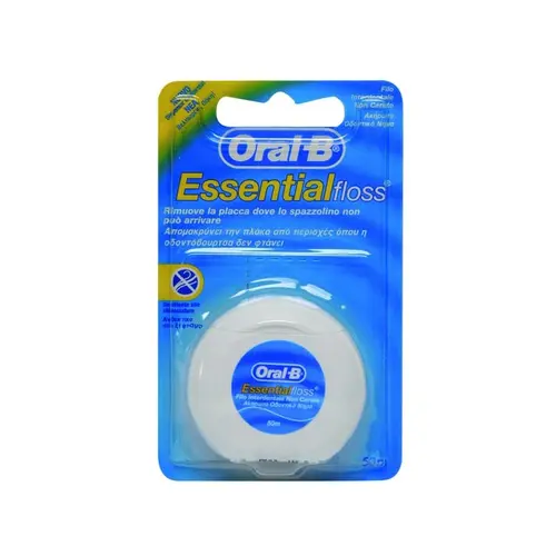 Oral-B Essential Floss Οδοντικό Νήμα Ακήρωτο 50m - Στοματική Υγιεινή στο Pharmeden.gr