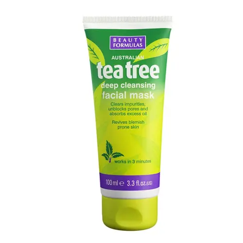 Beauty Formulas Tea Tree Μάσκα Βαθύ Καθαρισμού 100ml - Πρόσωπο στο Pharmeden.gr