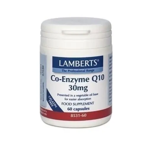 Lamberts Co-Enzyme Q10 30mg 60 caps - Συμπληρώματα Διατροφής στο Pharmeden.gr