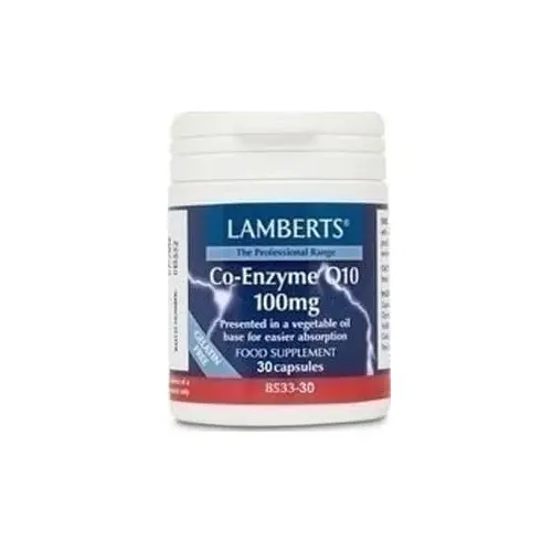 Lamberts Co-Enzyme Q10 100mg 30 caps - Συμπληρώματα Διατροφής στο Pharmeden.gr