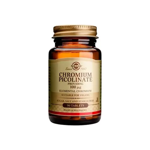 Solgar Chromium Picolinate 100μg 90 tabs - Συμπληρώματα Διατροφής στο Pharmeden.gr