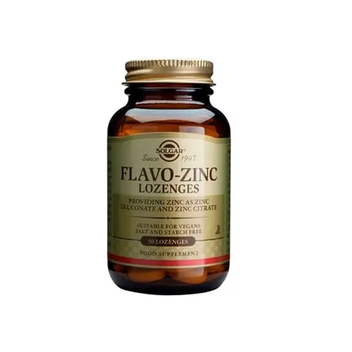 Solgar Flavo-Zinc 23mg 50 lozenges - Συμπληρώματα στο Pharmeden.gr