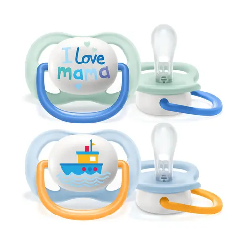 Avent Πιπίλα Σιλικόνης Ultra Air Happy 0-6m SCF080/01 2τεμ - Αξεσουάρ για Μωρά στο Pharmeden.gr