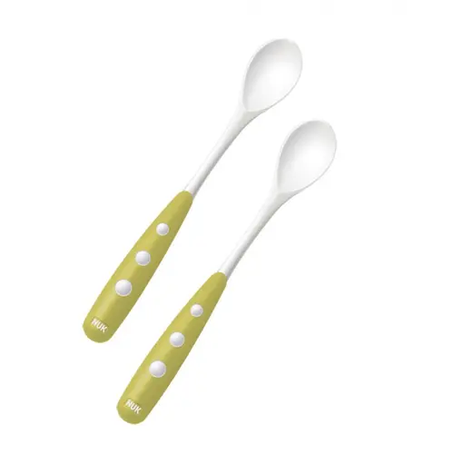 Nuk Easy Learning Εκπαιδευτικό Κουταλάκι 6m+ Πράσινο 2τμχ - Αξεσουάρ για Μωρά στο Pharmeden.gr