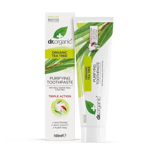 Dr. Organic Tea Tree Toothpaste Antibacterial 100ml - Στοματική Υγιεινή στο Pharmeden.gr