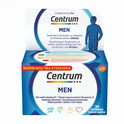 Centrum Men Πολυβιταμίνη 30tbs - Βιταμίνες στο Pharmeden.gr