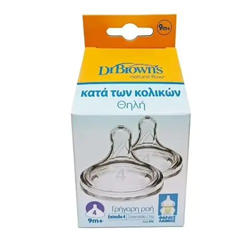 Dr Brown's Θηλές για Μπιμπερό Options+ με Φαρδύ Λαιμό 9m+ 2 τεμ - Αξεσουάρ για Μωρά στο Pharmeden.gr