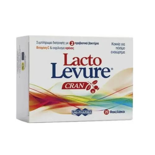 Unipharma Lacto-Levure Cran  20 φακελίσκοι - Συμπληρώματα στο Pharmeden.gr