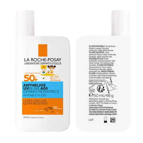 La Roche Posay Anthelios UVMmune400 Dermo-Paediatrics Ultra Light Invisible Fluid SPF50+ 50ml - Δερμοκαλλυντικά στο Pharmeden.gr