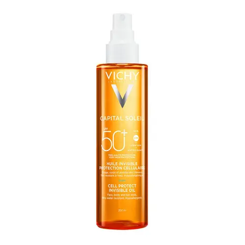 Vichy Capital Soleil Cell Protect Invisible Oil Αντηλιακό Λάδι SPF50+ 200ml - Δερμοκαλλυντικά στο Pharmeden.gr
