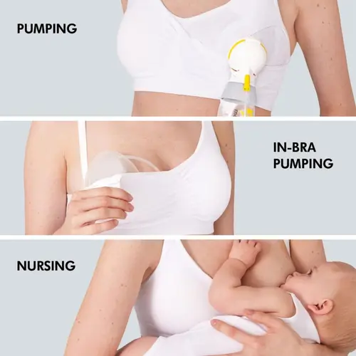 Medela Στηθόδεσμος Θηλασμού & Άντλησης 3in1 Nursing and Pumping Bra Λευκό - Μαμά στο Pharmeden.gr