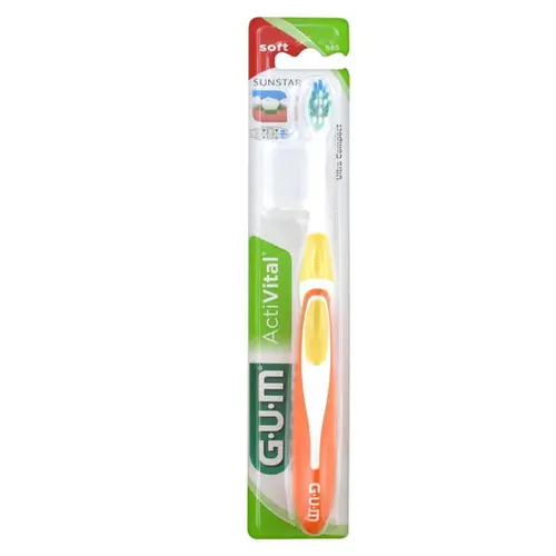 Gum 585 Activital Ultra Compact Soft Οδοντόβουρτσα Πορτοκαλί 1 Τεμάχιο - Στοματική Υγιεινή στο Pharmeden.gr