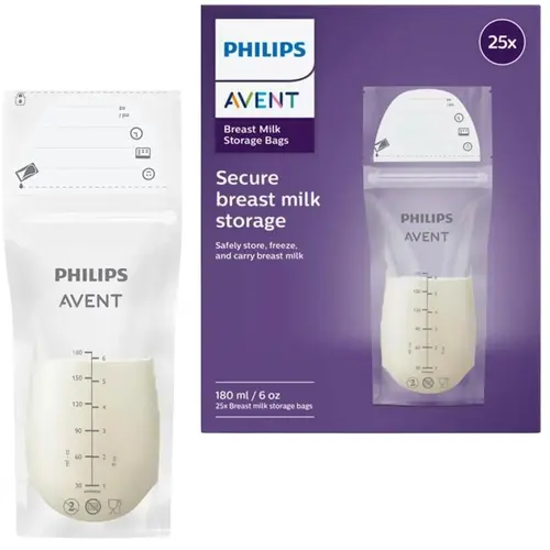 Avent Σακουλάκια Μητρικού Γάλακτος 180ml (25τμχ) - Μαμά στο Pharmeden.gr