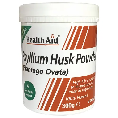 Health Aid Psyllium Husk Fibre Powder 300gr - Συμπληρώματα Διατροφής στο Pharmeden.gr