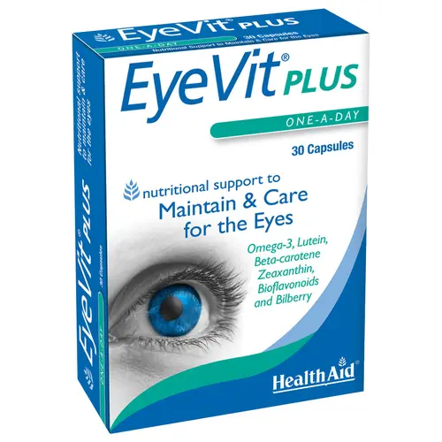 Health Aid EyeVit Plus 30caps - Συμπληρώματα Διατροφής στο Pharmeden.gr