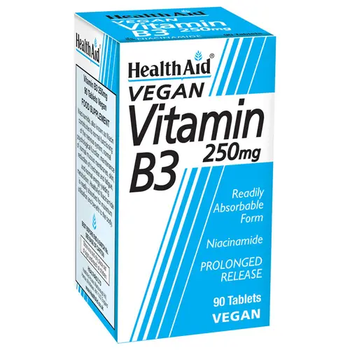 Health Aid B3 (Niacin) 250mg 90tabs - Βιταμίνες στο Pharmeden.gr