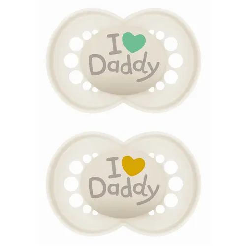 Mam Πιπίλα Ι Love Daddy Σιλικόνης 6-16 μηνών Μπεζ 170SU1c 2 τεμ - Αξεσουάρ για Μωρά στο Pharmeden.gr