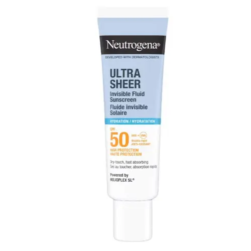 Neutrogena Ultra Sheer Invisible Fluid Sunscreen Hydration SPF50 50ml - Αντηλιακά στο Pharmeden.gr