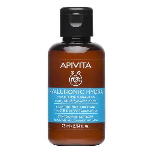 Apivita Hyaluronic Hydra Moisturizing Shampoo with Hyaluronic Acid & Honey StB Travel Size 75ml - Μαλλιά στο Pharmeden.gr