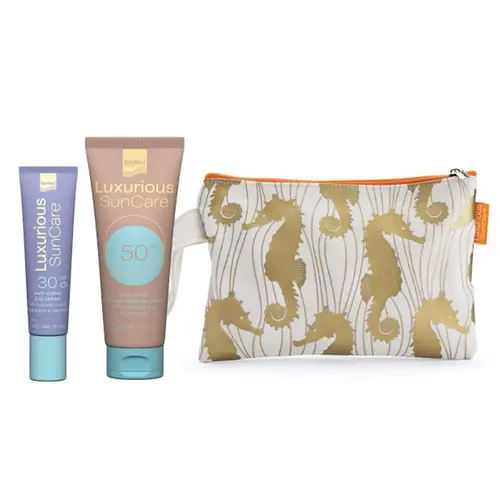 Intermed Promo Luxurious Suncare Anti-Aging Eye Cream SPF30 15ml & Silk Cove Natural Beige BB Cream SPF50 75ml - Αντηλιακά στο Pharmeden.gr