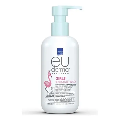 Intermed Euderma Babyderm Girls’ Intimate Wash 250ml - Υγιεινή στο Pharmeden.gr