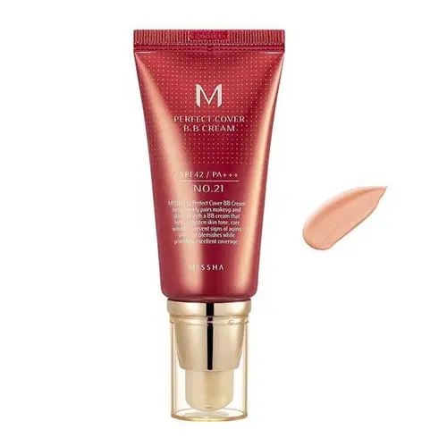 Missha M Perfect Cover BB Cream SPF42/PA+++ Covering BB Cream No.25 Warm Beige 50ml - Πρόσωπο στο Pharmeden.gr