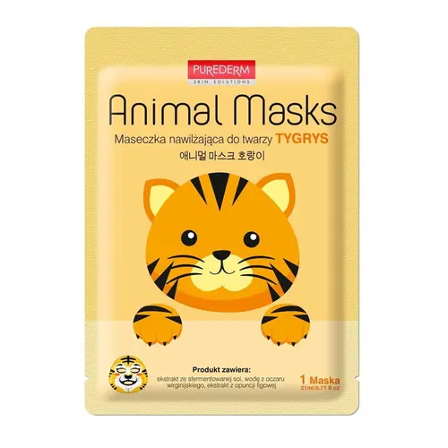 Purederm Animal Mask Tiger 21ml - Πρόσωπο στο Pharmeden.gr