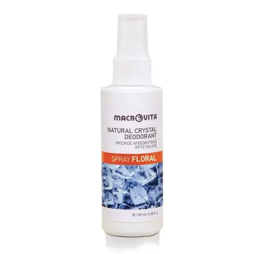 Macrovita Φυσικός Αποσμητικός Κρύσταλλος Spray με Άρωμα Floral 100ml - Υγιεινή στο Pharmeden.gr