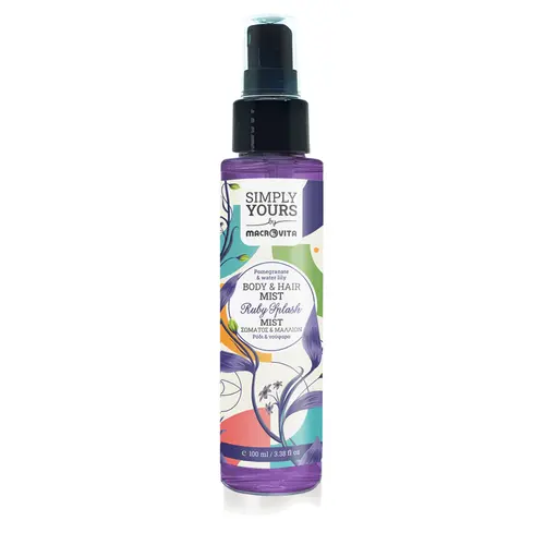 Macrovita Simply Yours Mist Σώματος & Μαλλιών Ruby Splash 100ml - Καλλυντικά στο Pharmeden.gr