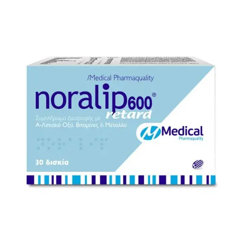 Medical Noralip 600 Retard  30tabs - Συμπληρώματα Διατροφής στο Pharmeden.gr