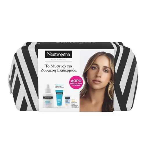 Neutrogena Promo Hydro Boost Hyaluronic Acid, 10% Niacinamide Serum 30ml & ΔΩΡΟ Cleanser Water Gel 15ml & ΔΩΡΟ Ultra Sheer Hydration Sunscreen Invisible Spf50 Fluid 5ml - Πρόσωπο στο Pharmeden.gr