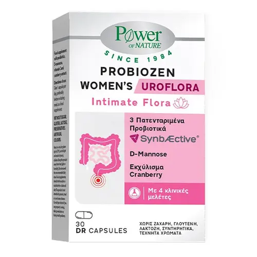 Power οf Nature Platinum Range Probiozen Women's Uroflora Intimate Flora 30caps - Συμπληρώματα στο Pharmeden.gr