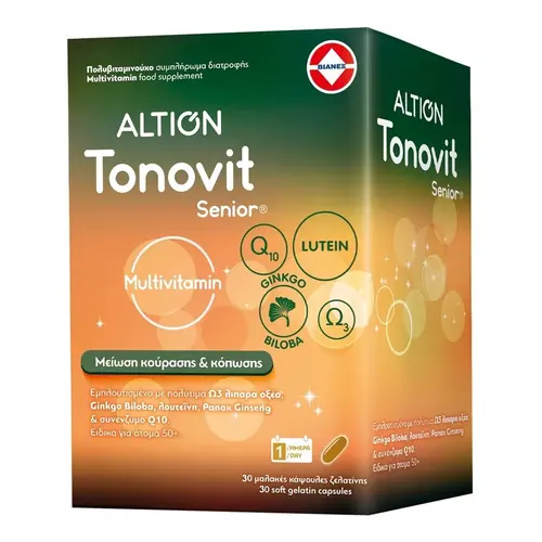 Altion Tonovit Senior Multivitamin 30softcaps -  στο Pharmeden.gr