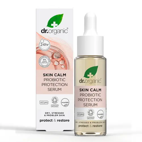 Dr Organic Skin Calm Probiotic Protection Serum 30ml - Πρόσωπο στο Pharmeden.gr