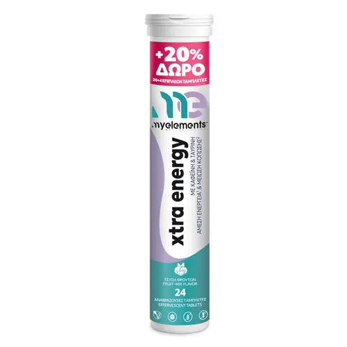My Elements Xtra Energy Tube Fruit-Mix 24 αναβρ. δισκία - Συμπληρώματα Διατροφής στο Pharmeden.gr