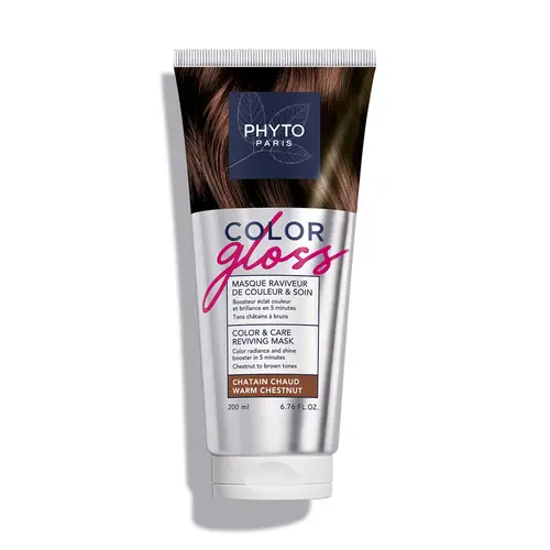 Phyto Color Gloss Μάσκα Περιποίησης & Αναζωογόνησης Χρώματος Warm Chestnut 200ml -  στο Pharmeden.gr