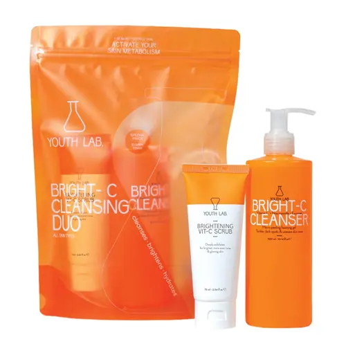 Youth Lab. Bright-C System Cleansing Duo με Bright-C Cleanser  300ml & Brightening Vit-C Scrub 75ml - Πρόσωπο στο Pharmeden.gr